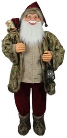 Dekorácia Santa Claus Krémovo-bordový 150cm