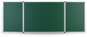 Roztváracia zelená keramická tabuľa pre popis kriedou, magnetická, 3000 x 1000 mm