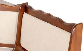 Rohový jedálenský komplet N2, orech / béžová aston 22