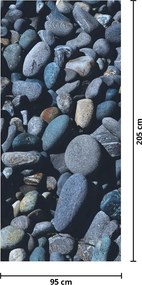 Fototapeta na dvere - Plážové okruhliaky (95x205cm)