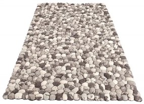 (3120) ORGANIC LIVING dizajn koberec 200x120cm sivá plsť