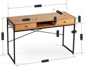PROXIMA.store - Škandinávsky písací stôl STEP