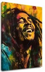 Obraz Bob Marley - Jamajská hviezda | 100% originál domaľovaný akrylom