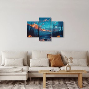 Obraz - Kempovanie v horách (90x60 cm)