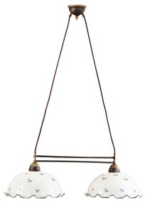 Kolarz 731.82.25 - Luster na lanku NONNA 2xE27/75W/230V modrá