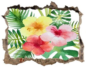 Samolepící díra nálepka Havajské kvety nd-k-85139888