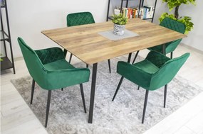 Zamatová stolička Amsterdam zelená