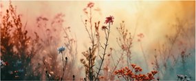 Obraz - Divoké kvety (120x50 cm)
