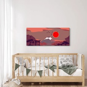Obraz - Hory Fudži (120x50 cm)