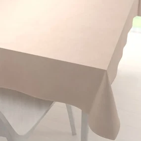 Biante Zamatový obdĺžnikový obrus Velvet Premium SVP-020 Béžový 120x200 cm