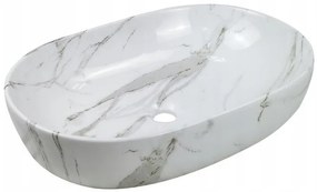 Invena Korfu, umývadlo na dosku 60x42x14,5 cm, imitácia kameňa, INV-CE-34-701-C