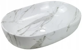 Invena Korfu, umývadlo na dosku 60x42x14,5 cm, imitácia kameňa, INV-CE-34-701-C