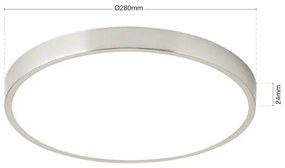 Orion DL 7-657/28- LED Stropné svietidlo BULLY LED/28W/230V pr. 28 cm matný chróm