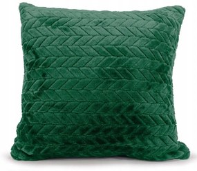 Dekorstudio Luxusná tmavo zelená obliečka na vankúš s vytláčaným vzorom Fuero