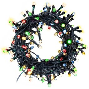 Brilagi - LED Vianočná vonkajšia reťaz 200xLED/2 funkcie 25m IP44 multicolor