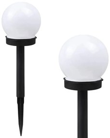 Bluegarden, LED solárna lampa 33 cm, 16ks, model P60264, čierna-biela, KPL-07899