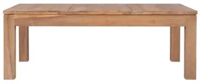 vidaXL Konferenčný stolík z teakového dreva prírodný vrch 110x60x40 cm-