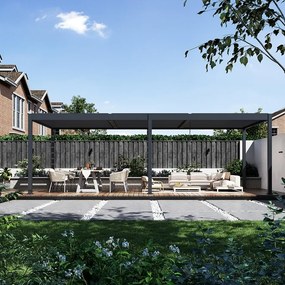 Bioklimatická pergola INTRO DUO 8x4m, hliník, voľne stojaca