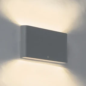Vonkajšia nástenná lampa tmavošedá 17,5 cm vrátane LED IP65 - Batt