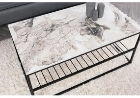 Konferenčný stolík ASUDE 43x95 cm čierna/biela