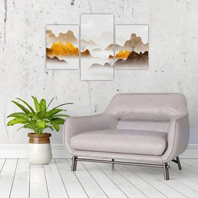 Obraz - Hory v hmle (90x60 cm)