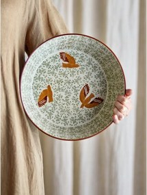 Zelená keramická misa ø 28 cm Hezha – Bloomingville