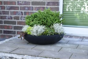 Okrasná miska PLANA, sklolaminát, 14xØ54 cm, antracit