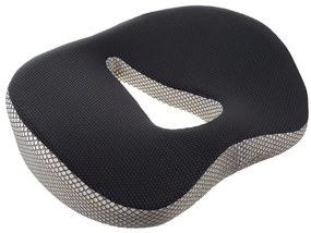 Malatec 21915 Ortopedický podsedák z pamäťovej peny 46 x 36 x 11 cm bielošedá