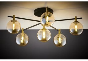 Jupiter 2033 - Prisadený luster FIGARO 6xG9/10W/230V čierna/zlatá/béžová