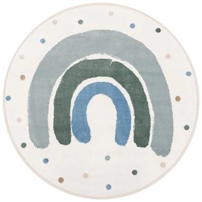 Zelený/slonovinový detský koberec ø120 cm Joyful Mint – FD