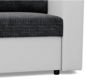 Kreslo LUNA tmavosivé / biele