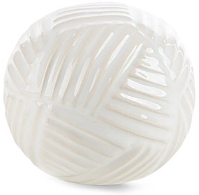 DEKORAČNÁ GUĽA ROMINA 9X10 CM KREMOVÁ