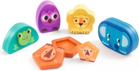 Djeco Drevená magnetická skladačka Kimami Divoké zvieratká