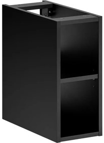Závěsná skříňka pod umyvadlo SantaFe s deskou 140 cm černá