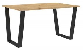 Jedálenský stôl Carol 138x67 (dub artisan) (pre 4 6 osob). Vlastná spoľahlivá doprava až k Vám domov. 1033063