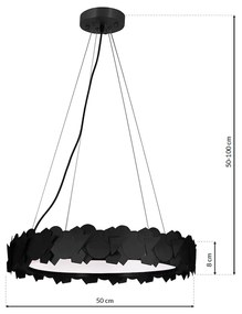 Závesné LED svietidlo Soho, 1x LED 24w, 3000k, b