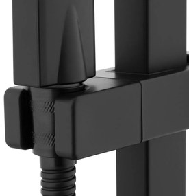 Sprchová súprava GABI s termostatickou batériou - 30x30 cm - čierna matná