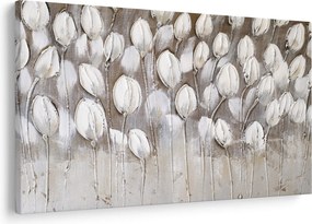 Obraz - Štruktúrované tulipány (90x60 cm)