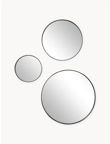 Súprava okrúhlych nástenných zrkadiel Lacie, 3 diely