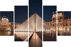 Obraz - Louvre v noci (150x105 cm)