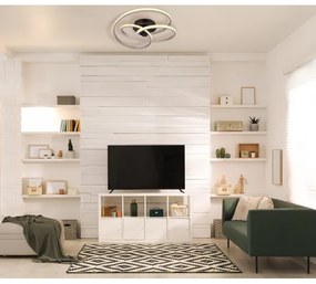 Globo 67183-40N - LED Prisadený luster GLYXAR LED/40W/230V chróm/čierna