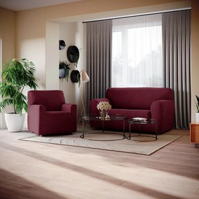 HOMEDE Poťah na dvojmiestnu pohovku Larsi bordó, velikost 102x170x100