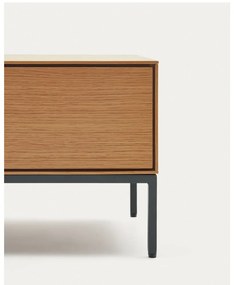 TV stolík v dekore duba v prírodnej farbe 195x35 cm Vedrana – Kave Home