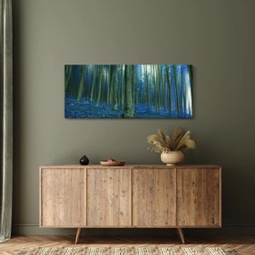 Obraz - Modrý les (120x50 cm)