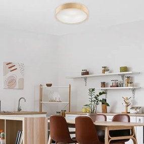 Stropné svietidlo NATURAL 3xE27/60W/230V, pr. 47 cm, borovica