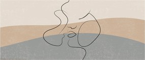 Obraz - Line art bozk (120x50 cm)