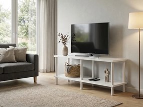 TV stolík SOLE 120 cm, biela