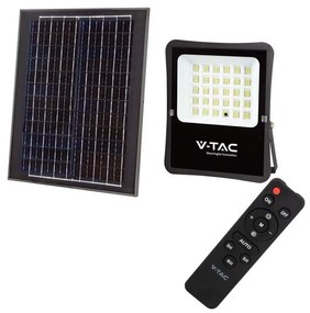 V-Tac LED Vonkajší solárny reflektor LED/20W/3,2V 4000K IP65 VT1215