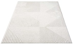 Dekorstudio Moderný koberec LOUNGE 0632 - krémový Rozmer koberca: 120x170cm