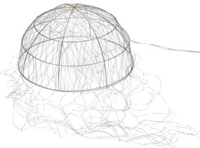 LED polguľa s opletenou svetelnou reťazou, veľká